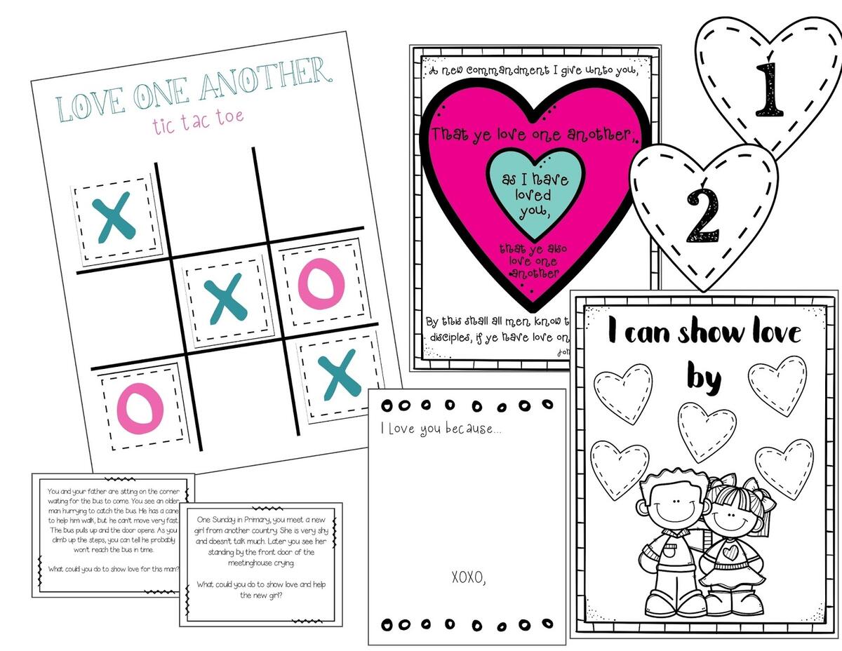 The Cozy Red Cottage Love One Another Lesson Helps Lesson 32 Primary 2 Free Printables