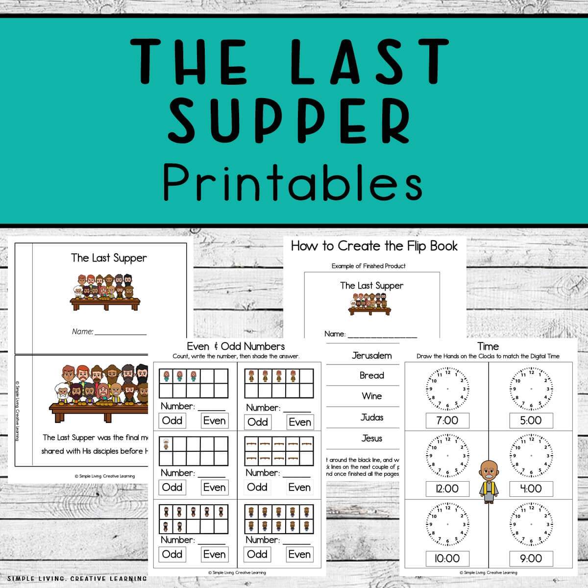 The Last Supper Printables Simple Living Creative Learning The Last Supper Printables Simple Living Creative Learning