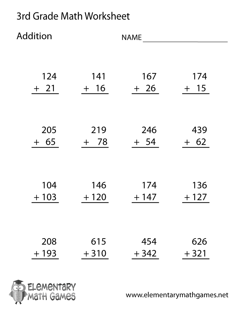 FREE Printable 3rd Grade Math Minutes Worksheets Pdf