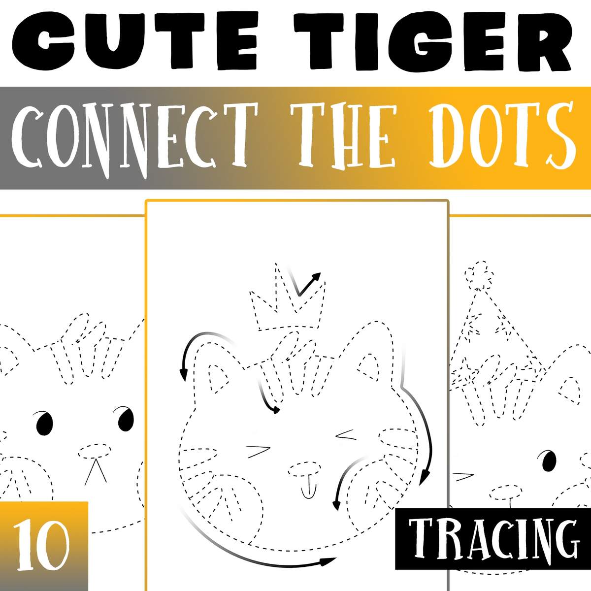 Tiger Dot To Dot Worksheet Activities Zoo Animals Dot To Dot By Teach Simple