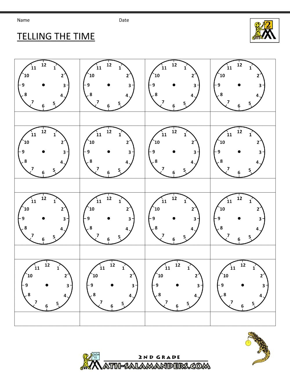 Time Worksheet O clock Quarter And Half Past