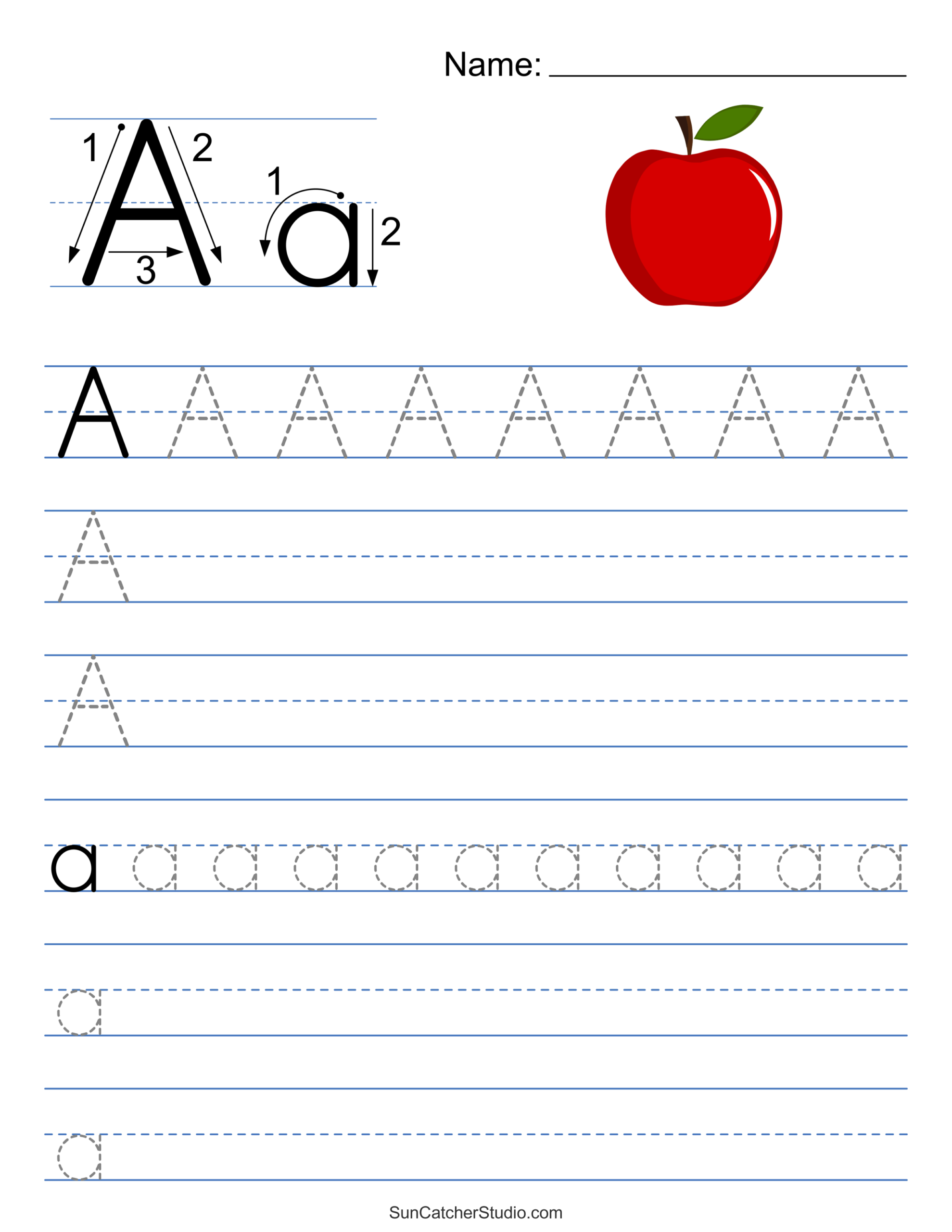 Tracing Alphabet Letters Printable Handwriting Worksheets Free Printables Lettering SVG Files Tools Apps Free Printable Uppercase Alphabet Letters Tracing Worksheet