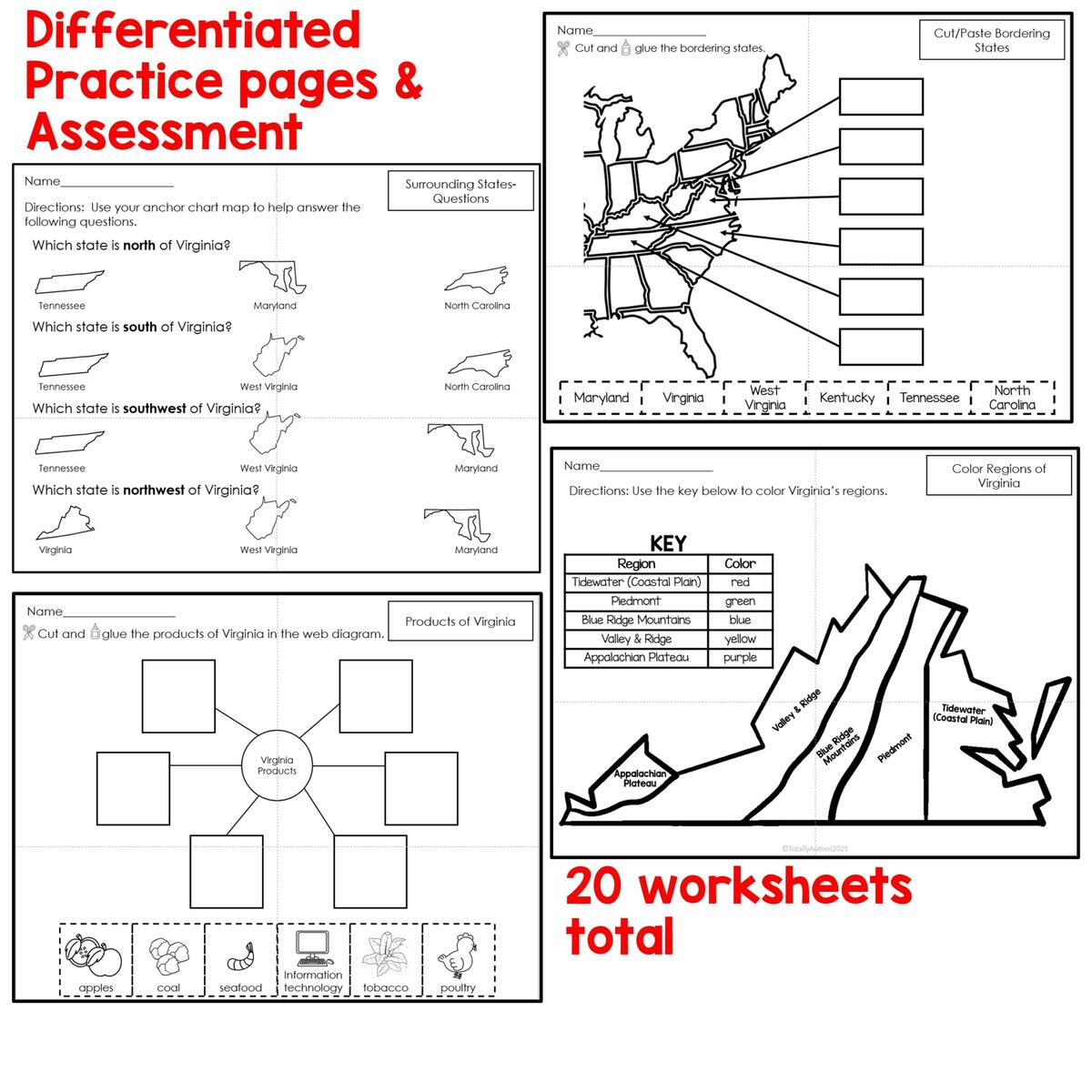 VA Geography Virginia Studies Adapted Social Studies Made By Teachers Free Virginia Studies Worksheet Download Free Virginia Studies Worksheet Png Images Free Worksheets On Clipart Library