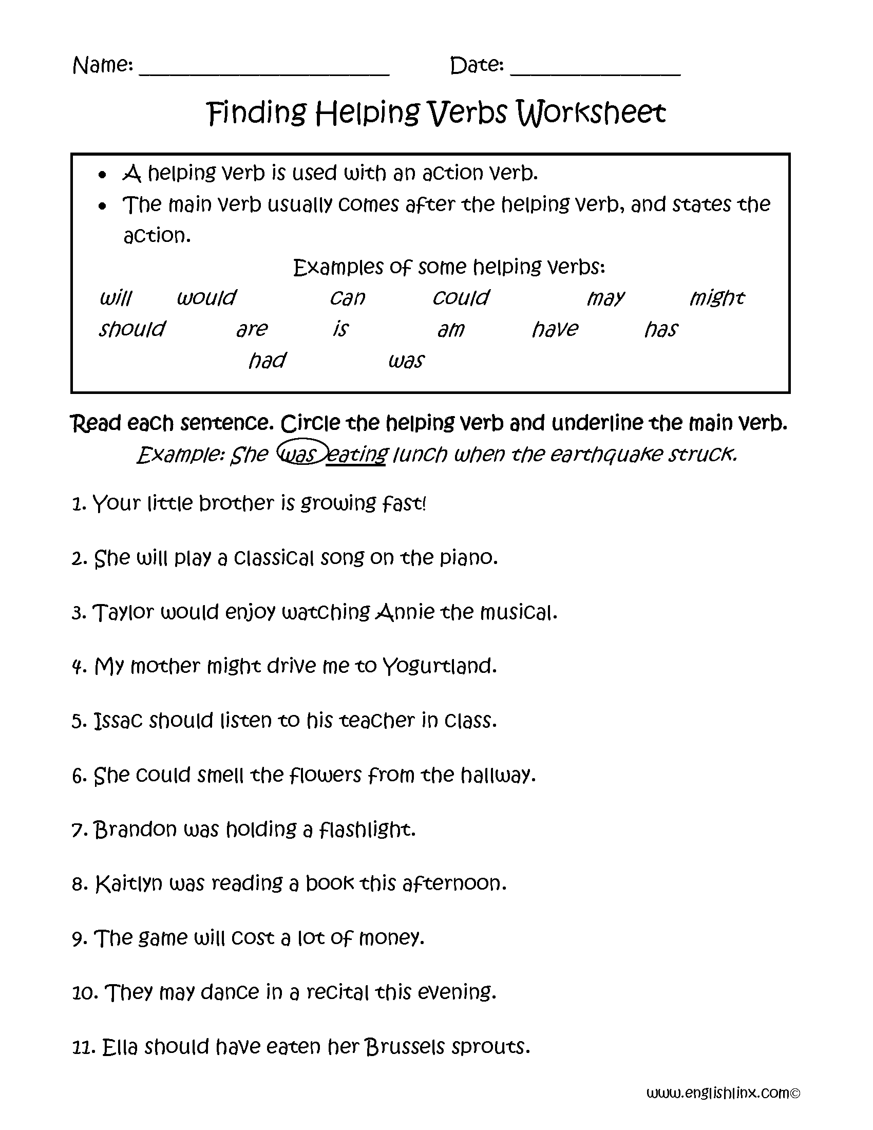 Verbs Worksheets Helping Verbs Worksheets Linking Verbs And Helping Verbs 5 Worksheets Answer Key Grades 3 4 Google Drive Made By Teachers
