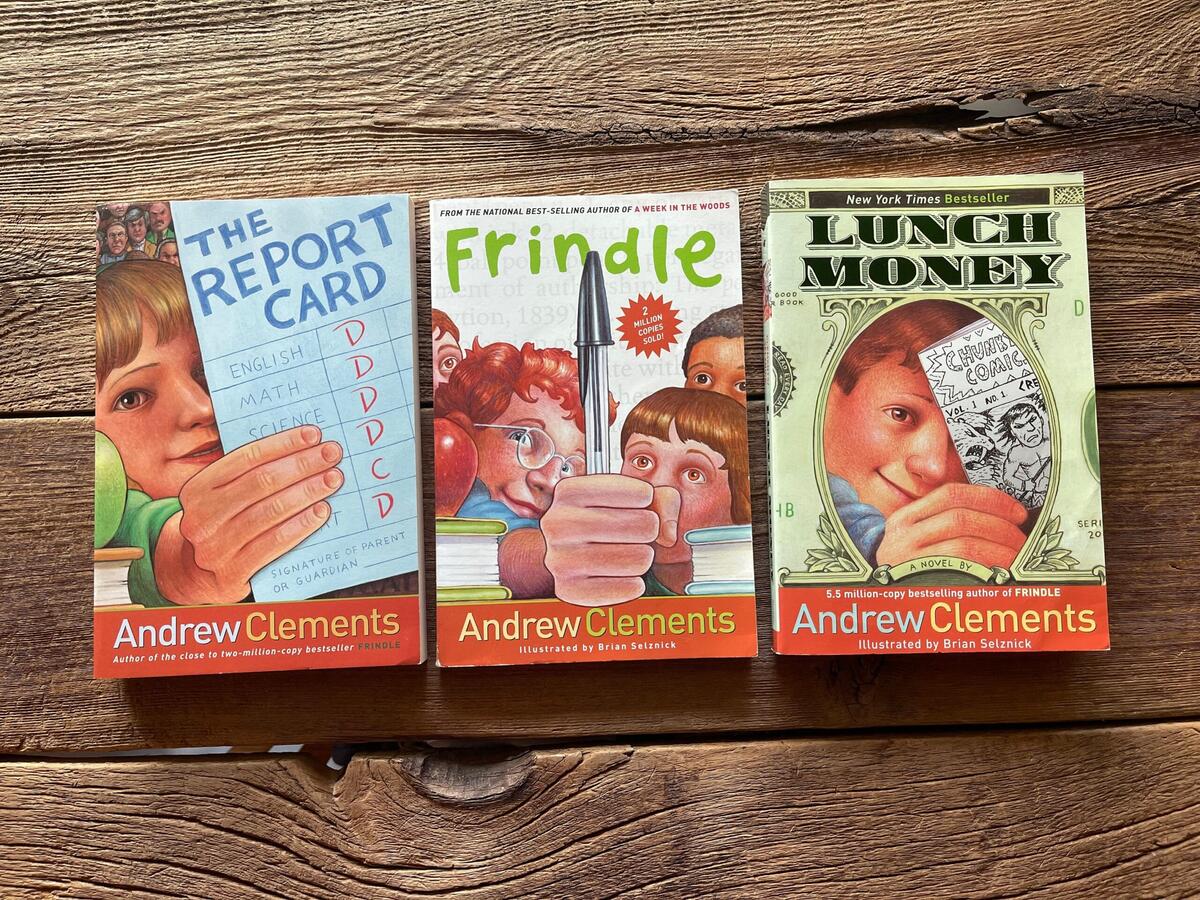 Vintage Andrew Clements Books You Choose Lunch Money The Report Card Frindle Etsy Ireland Vintage Andrew Clements Books You Choose Lunch Money The Report Card Frindle Etsy Ireland