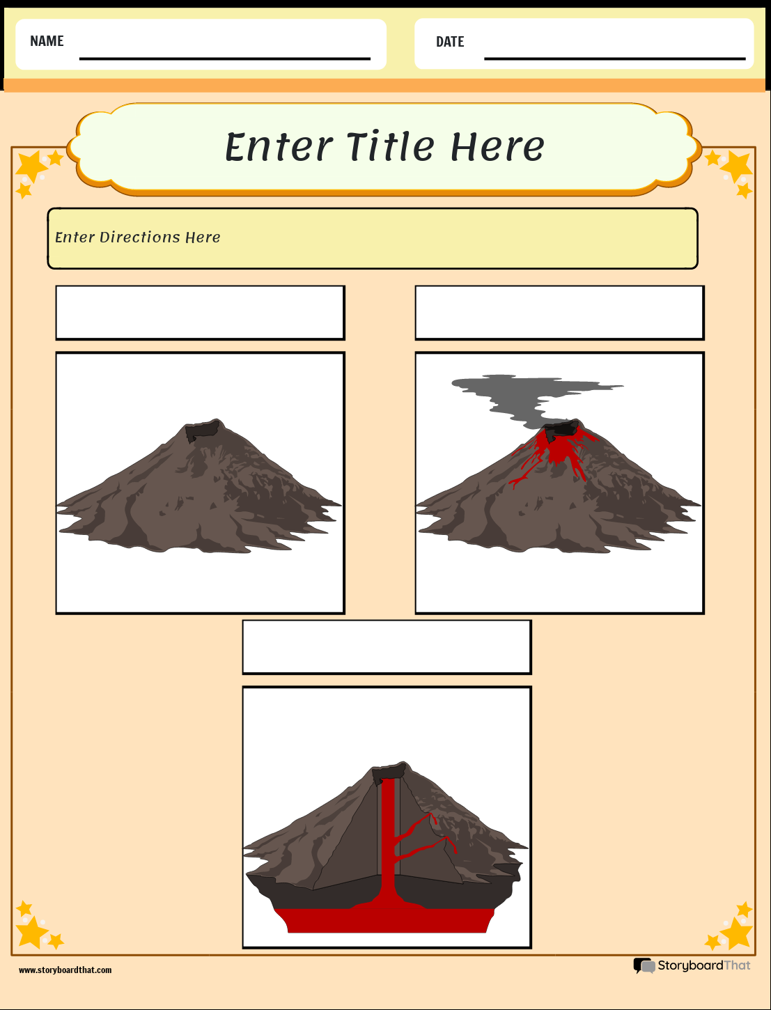 Volcano Worksheets Free Customizable From Storyboard That