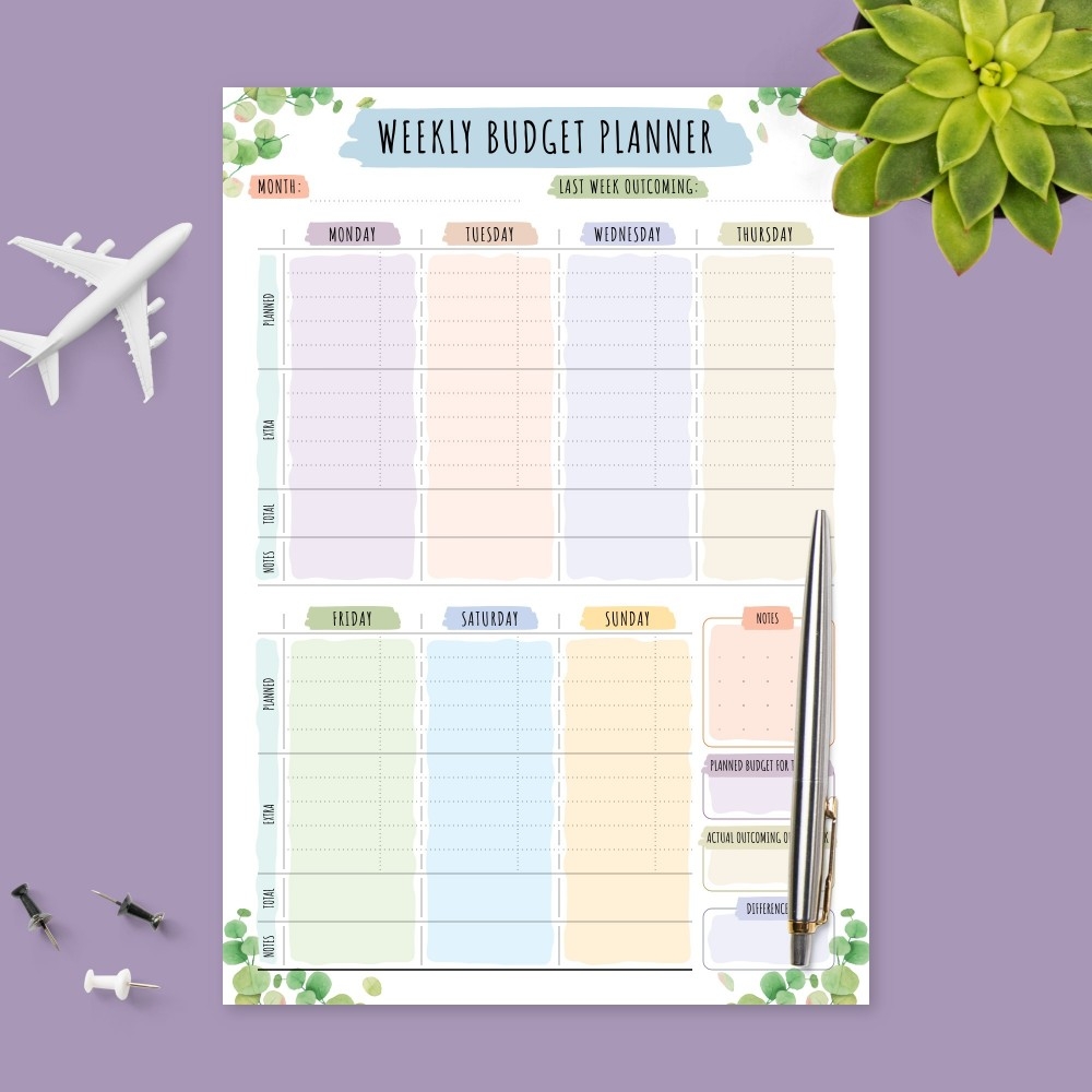 Weekly Budget Planner Templates Download Printable PDF Printsbery Weekly Budget Planner Templates Download Printable PDF Printsbery