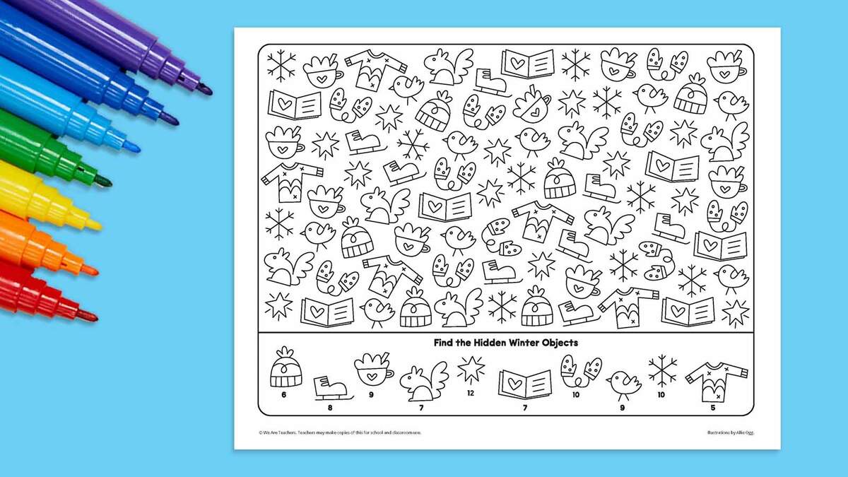 Holiday Look Find Find The Hidden Christmas Objects Printable Hand Lettered Printables